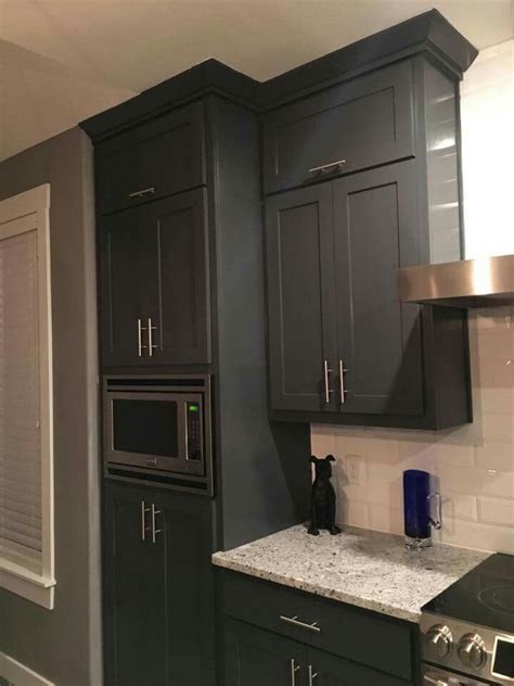 Benjamin Moore Kendall Charcoal Home Kitchens Kitchen Kitchen Cabinets
