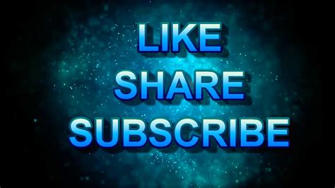 Like Share And Subscribe Intro And Outro 720 P Youtube