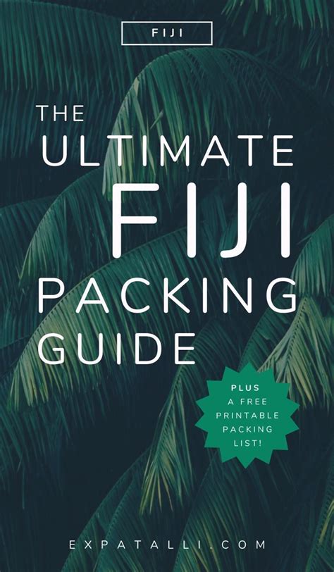 What To Pack For Fiji A Guide For Every Type Of Holiday Travel