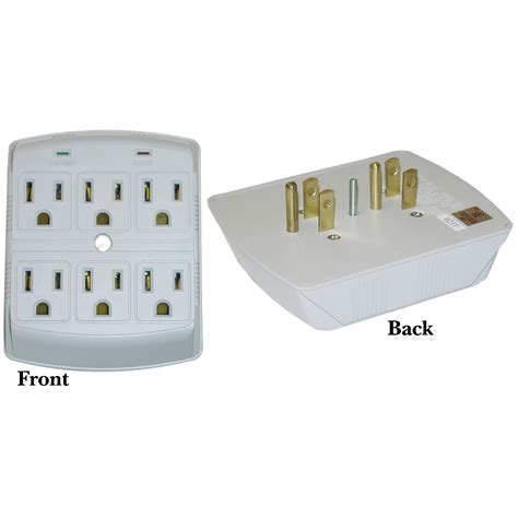 6 Outlet Surge Protector Wall Tap 3 Mov 270 Joules