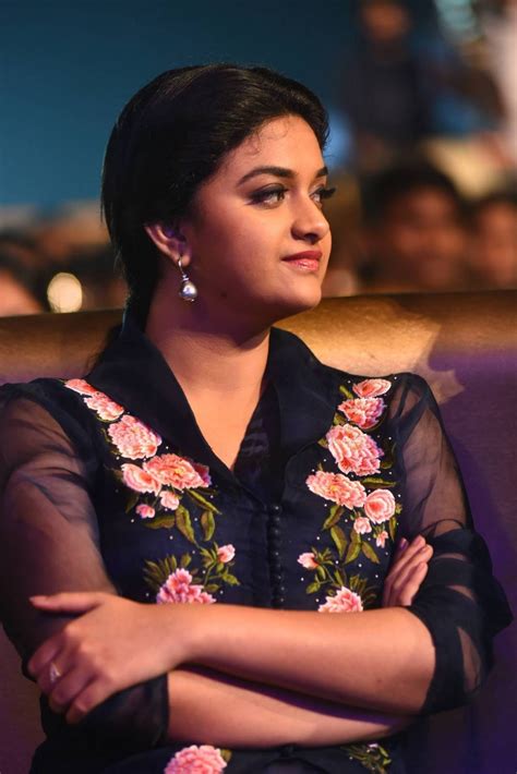 Keerthy Suresh Latest Hot Glamourous Blue Skirt Photoshoot Images At