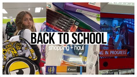 Back To School Supplies Shopping Haul Youtube