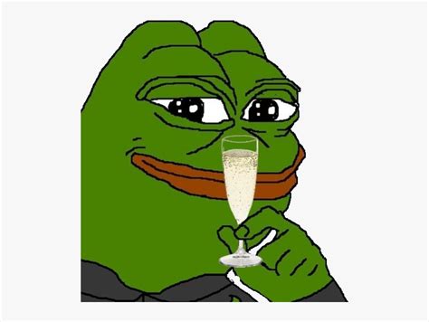 Pepe The Frog Champagne Hd Png Download Kindpng