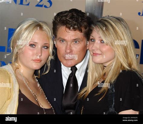 David Hasselhoff And Daughters Taylor Ann And Hayley Attend The Click Los