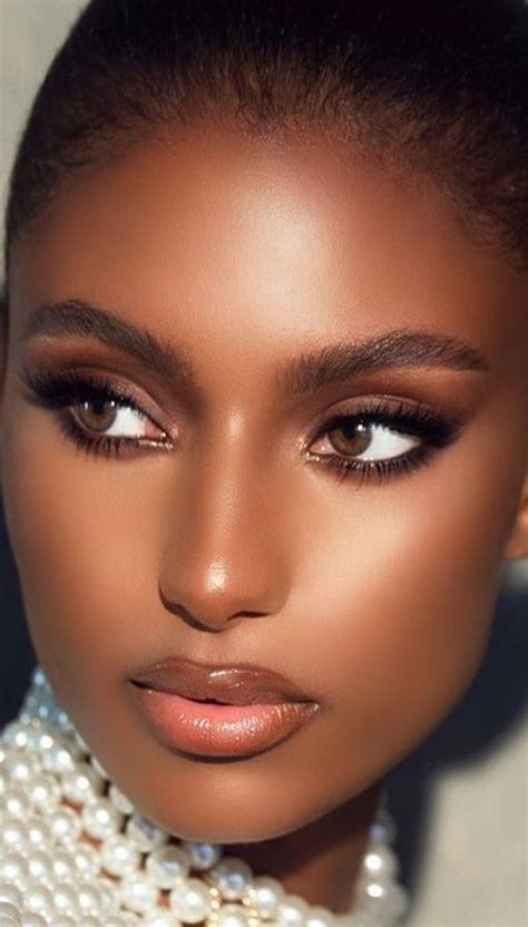 Black Bridal Makeup Makeup For Black Skin Dark Skin Makeup Makeup Black Women Peach Makeup
