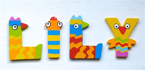 Wooden Alphabet Crazy Bird Letters By Letteroom