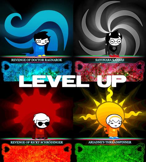 Homestuck Level Up Images With John Jade Dave And Rose In Their
