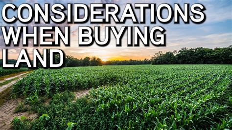 Considerations When Buying Land What You Need To Know Youtube
