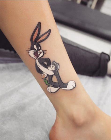 Bugs Bunny Tattoo By Anna Yershova Bunny Tattoos Disney Tattoos