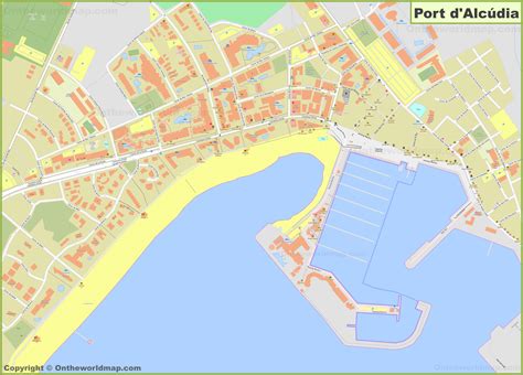 Detailed Map Of Port Dalcúdia