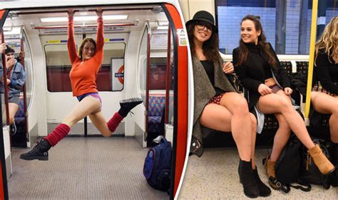 No Pants On The Tube Day Commuters Ditch Trousers For Bizarre London