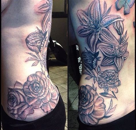 Side Piece Flow Inspirational Tattoos Flower Tattoo Tattoos