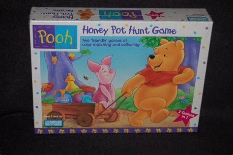 Pooh Honey Pot Hunt Game Parker Brothers 1996 Preschool Memory Game