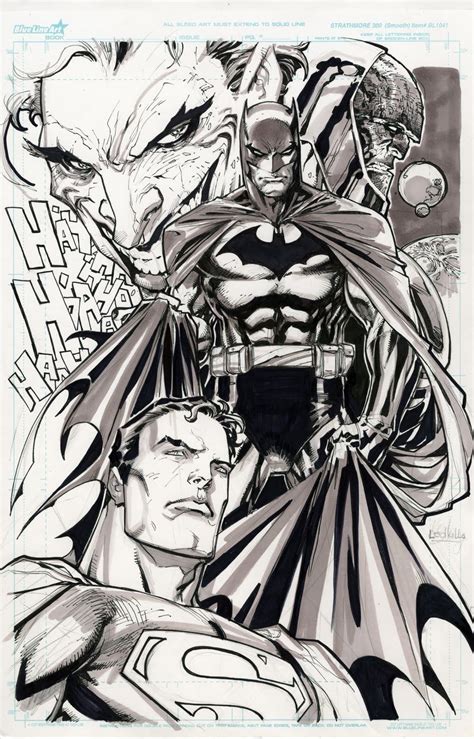 Batman And Superman Comic Book Art By Ken Lashley