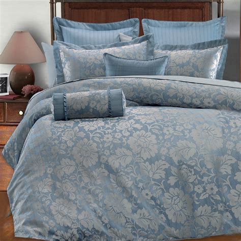 This set was worth the money as it is a very cozy and puffy comforter, so the more you pay better quality i guess. 9pc Light Blue/Silver Gray Floral Design Comforter Set ...