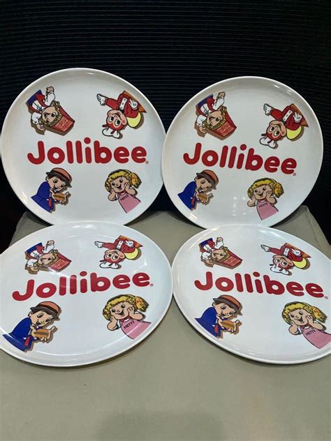 Jollibee Plates 1984 Furniture And Home Living Kitchenware And Tableware