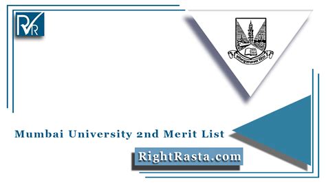 Mumbai University 2nd Merit List 2022 Out Mu Ug Admission Sheet