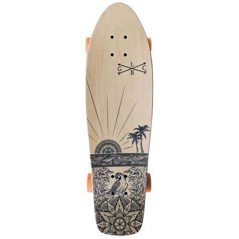 Gold Coast Longboards Wanderlust Orange Cruiser Skateboard