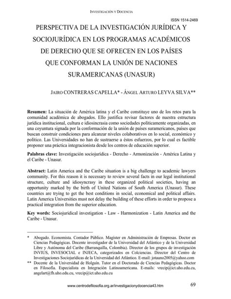 Perspectiva De La Investigaci N Jur Dica Y Sociojur Dica En Los