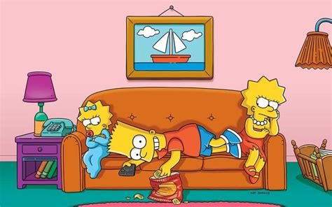 Really Bart Youre Gonna Hog The Couch And The Tv And Not Let Maggie Or Lisa Have A Turn Not