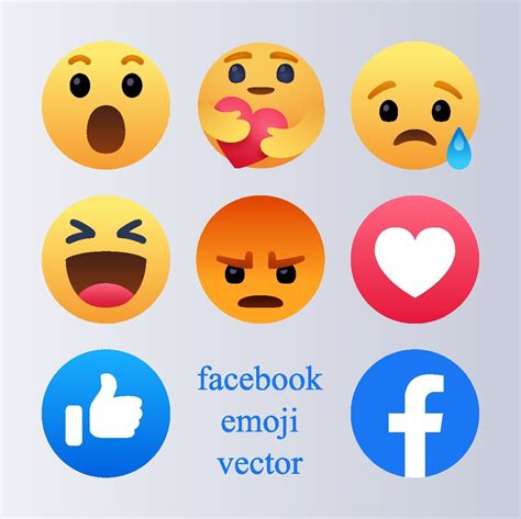 Facebook Emoji Vector Svg Eps Ai Png Psd Vector Download Free Remoji