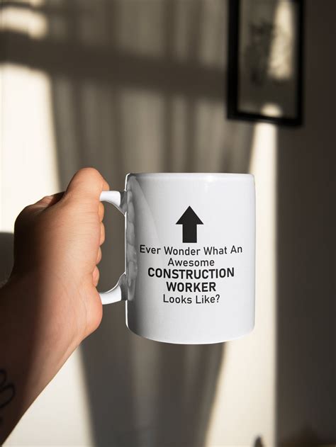 Builder Mug Construction Worker Gift For Men Funny Ceramic Etsy
