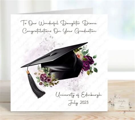 Personalised Graduation Card For Daughter Class Of 2023 Graduating Cap