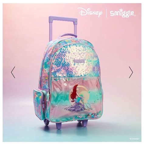 Jual Smiggle X Disney Ariel Trolley Backpack Tas Troli Smiggle