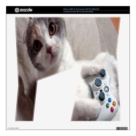 Gaming Cat Xbox Skin Xbox 360 S Skins Zazzle