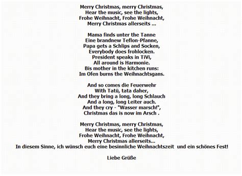 Eine davon sind die weihnachtslieder. weihnachtsgedicht englisch deutsch | Weihnachtsgedichte ...