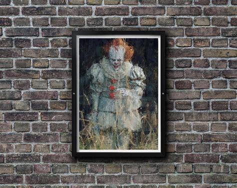 Pennywise Horror Clown It Acrylic Painting Impressionist Art Artwork