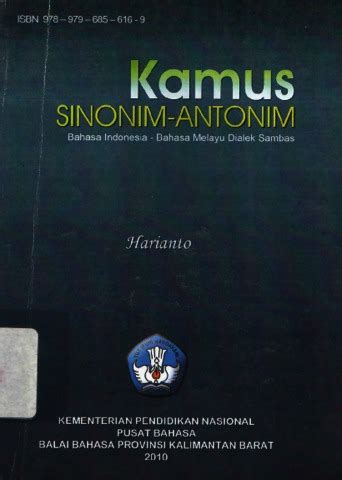 Tesaurus adalah buku referensi berupa daftar kata dengan sinonim dan antonimnya. Kamus Sinonim-Antonim : Bahasa Indonesia-Bahasa Melayu ...