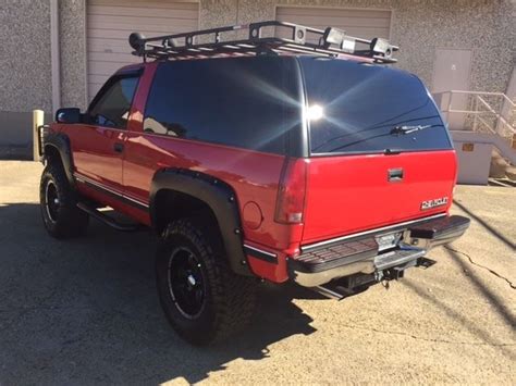 Chevrolet Tahoe Lt Rare 2 Door 4wd Lift Custom Roof Rack Leather