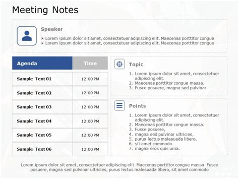 Minutes Of Meeting Ppt Template