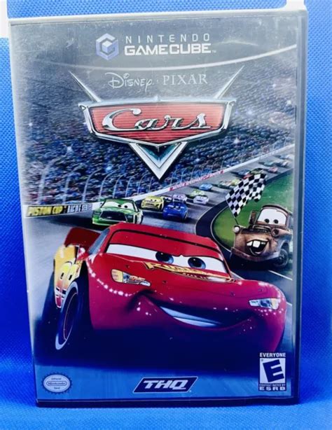 Cars Nintendo Gamecube 2001 Complete With Manual Cib Thq Gc Tested Free