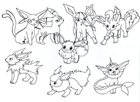 Pokemon All Eevee Evolutions Coloring Pages Pokemon Coloring Pages Porn Sex Picture