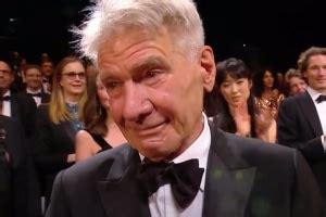 Harrison Ford Is Moved To Tears By Standing Ovation During Indiana