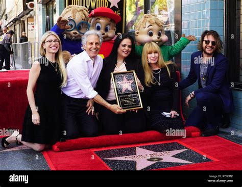 Los Angeles Usa 14th Mar 2019 Alvin And The Chipmunks Hollywood Star 016 Janice Karman Ross
