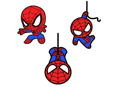 Set De 3 Bebés Spidermen Svg Png Cricut Y Otros Archivos Etsy México