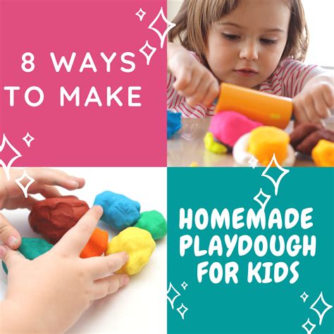 8 Ways To Make Homemade Playdough For Kids Busy Little Kiddies