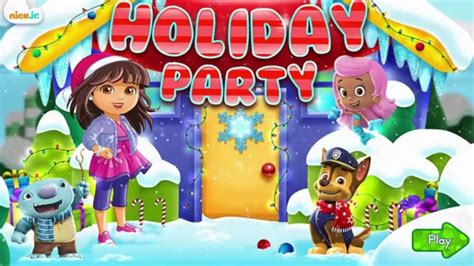 Take on shapes, colors, numbers, letters, and more challenges while having fun with the paw patrol pups, shimmer & shine, blaze, and other nick jr. Nick Jr Holiday Party Online Free Flash Game Videos ...