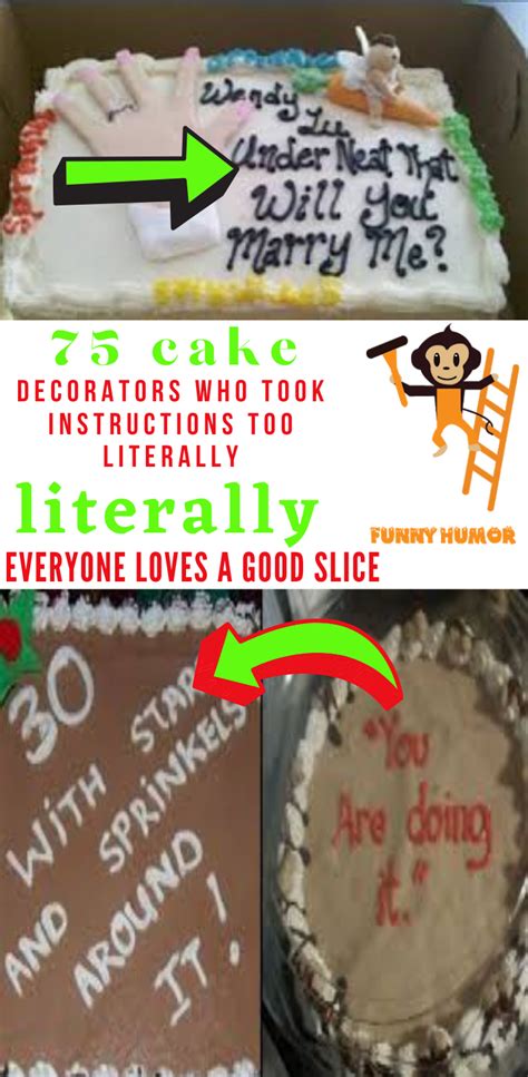 Cake Decorators Who Took Instructions Too Literally Jokes Humor