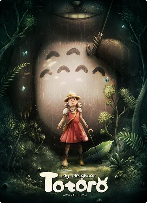 My Neighbor Totoro Movie Poster Reimagined Ghibli Art Studio Ghibli