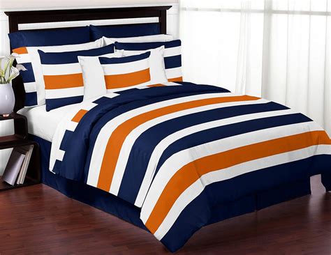 Best Blue And Orange Twin Bedding Set Your Home Life