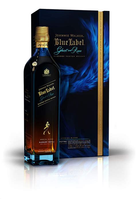 Johnnie Walker Blue Label Ghost Rare Glenury Royal Blended Scotch