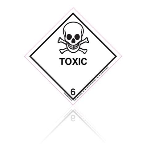 Class 61 Toxic Hazard Warning Placard