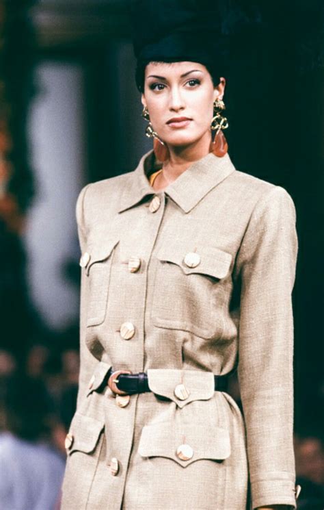 Yasmeen Ghauri For Ysl Haute Couture été 1993 90s High Fashion