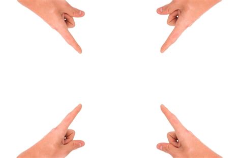 Hands Pointing To Center Photo Free Download