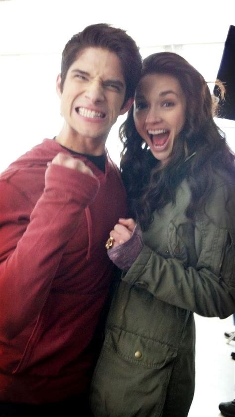 crystal reed and tyler posey teen wolf pinterest tyler posey wolves and it s snowing