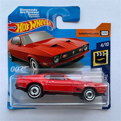 Hot Wheels 71 Mustang Mach 1 New Scale Model Funny Toy Car Red Hw
